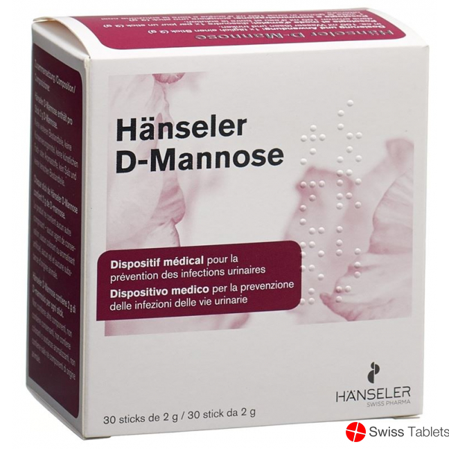 Hanseler D-Mannose 30 sticks 2 g buy online