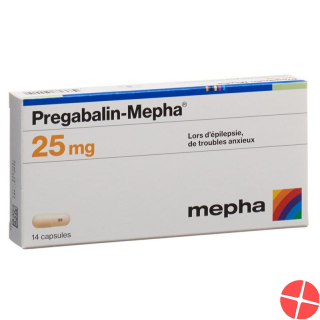 Pregabalin Mepha Kaps 25 mg 14 pcs
