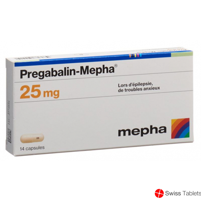 Pregabalin Mepha Kaps 25 mg 14 pcs