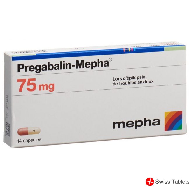Pregabalin Mepha Kaps 75 mg 14 pcs