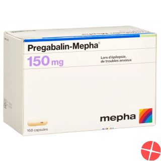 Pregabalin Mepha 150 mg 168 capsules
