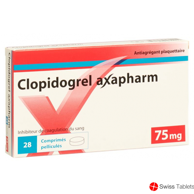 Clopidogrel Axapharm Filmtabletten 75mg 28 Stück buy online