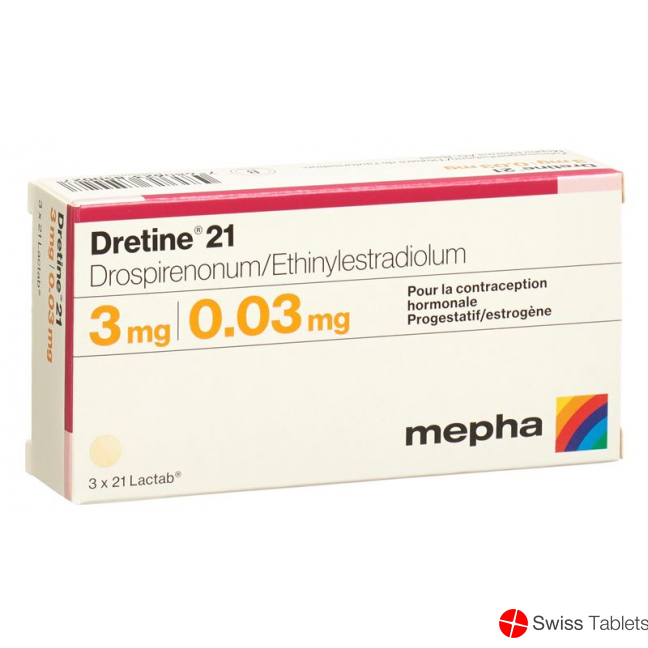 Dretine 21 Lactab 3 x 21 pcs