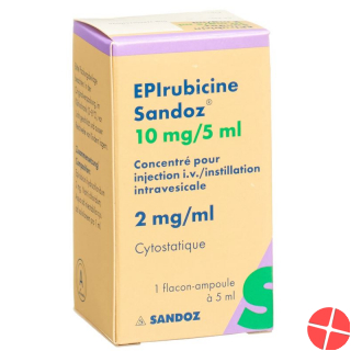 Epirubicin Sandoz 10 mg / 5ml Durchstf 5 ml