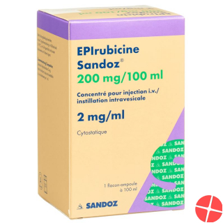 Epirubicin Sandoz 200 mg / 100ml 100 ml Durchstf