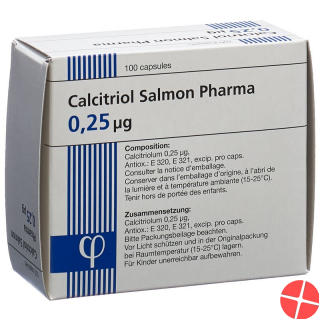 Calcitriol Salmon Pharma Kaps 0:25 mcg 100 pcs