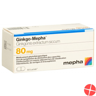 Ginkgo Mepha Lactab 80 mg 60 pcs