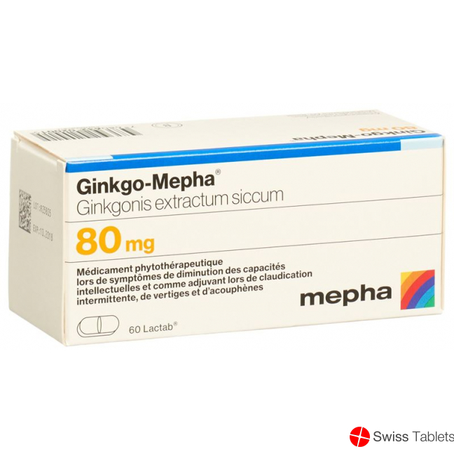 Ginkgo Mepha Lactab 80 mg 60 pcs