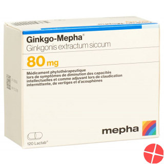 Ginkgo Mepha Lactab 80 mg 120 pcs