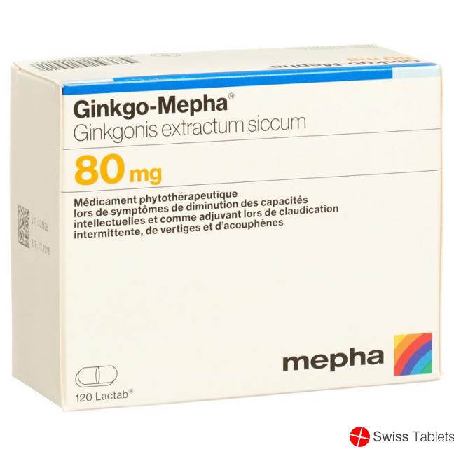 Ginkgo Mepha Lactab 80 mg 120 pcs