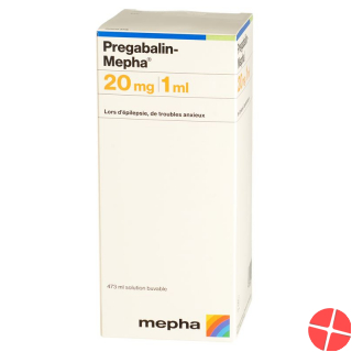 Pregabalin Mepha Oral solution 20 mg / ml Fl 473 ml