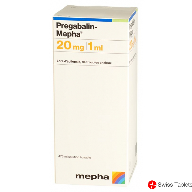 Pregabalin Mepha Oral solution 20 mg / ml Fl 473 ml