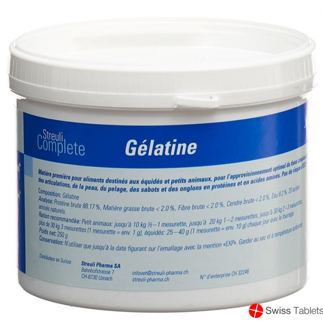 Streuli Complete Gelatine Pulver Dose 250g buy online