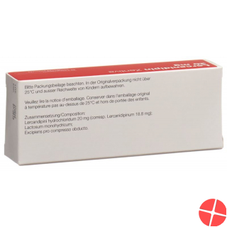 Lercanidipine Zentiva Filmtabl 20 mg 30 pcs