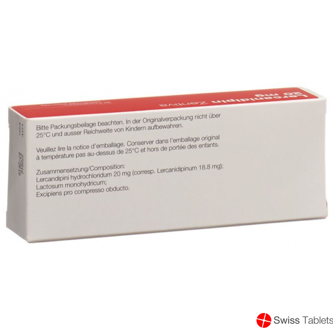 Lercanidipine Zentiva Filmtabl 20 mg 30 pcs