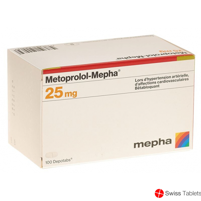 Metoprolol Mepha Depotabs 25 mg 100 pcs