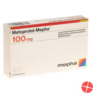 Metoprolol Mepha Depotabs 100 mg 30 pcs