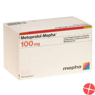 Metoprolol Mepha Depotabs 100 mg 100 pcs
