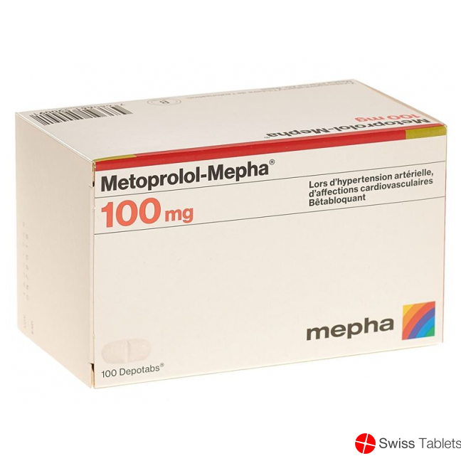 Metoprolol Mepha Depotabs 100 mg 100 pcs