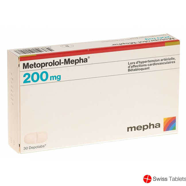 Metoprolol Mepha Depotabs 200 mg 30 pcs