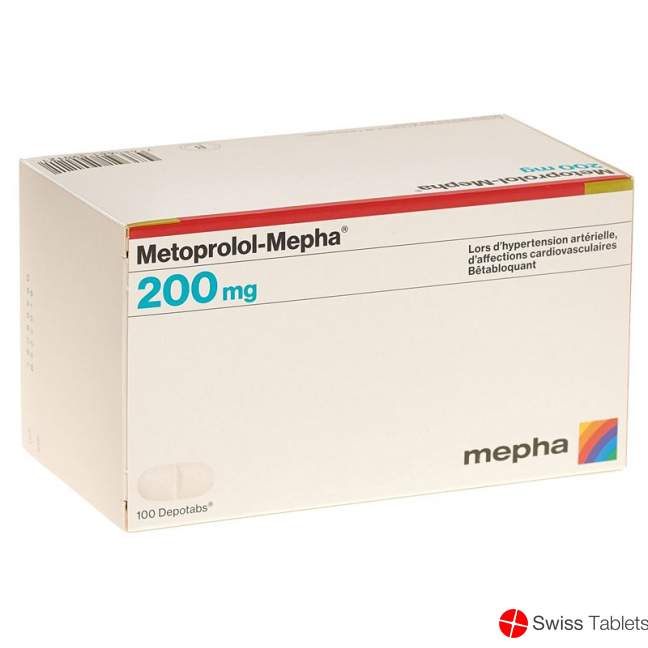 Metoprolol Mepha Depotabs 200mg 100 Stück buy online