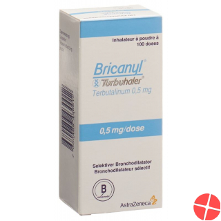 Bricanyl Turbuhaler Inh PLV 0.5 mg 100 doses