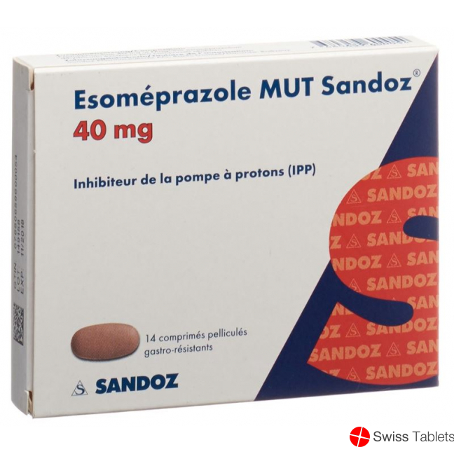 Esomeprazole MUT Sandoz Filmtabl 40 mg 14 pcs