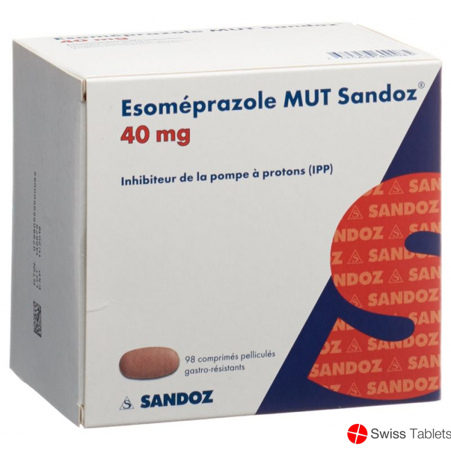 Esomeprazole MUT Sandoz Filmtabl 40 mg 98 pcs