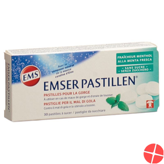 Emser sugar-free with menthol 30 pastilles