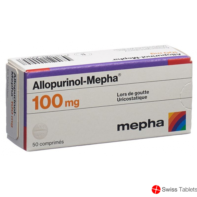 Allopurinol Mepha Tabletten 100mg 50 Stück buy online