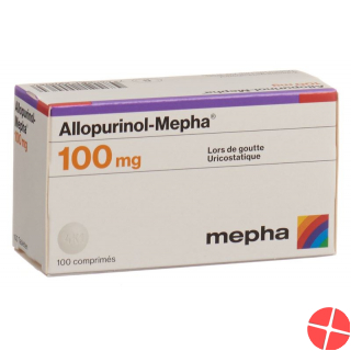 Allopurinol Mepha tbl 100 mg 100 pcs