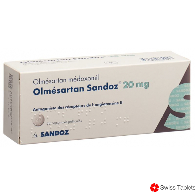 Olmesartan Sandoz Filmtabletten 20mg 98 Stück buy online