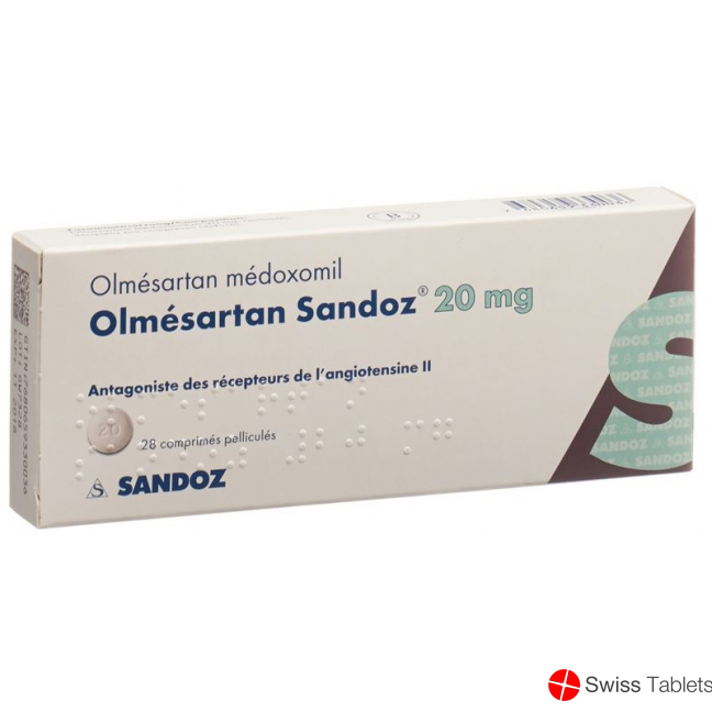 Olmesartan Sandoz Filmtabletten 20mg 28 Stück buy online
