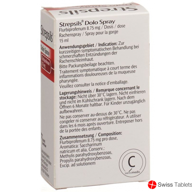 Strepsils Dolo Spray 8.75 Mg/dosis 15ml buy online