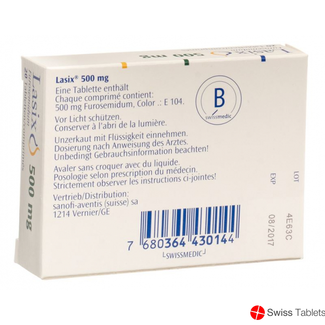 Lasix Tabletten 500mg 20 Stück buy online