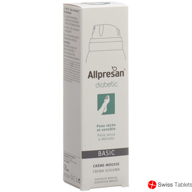 Allpresan Diabetic Schaumcr Basis 5% Urea 125ml buy online