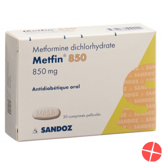 Metfin Filmtabletten 850mg 30 Stück