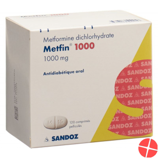 Metfin Filmtabletten 1000mg 120 Stück