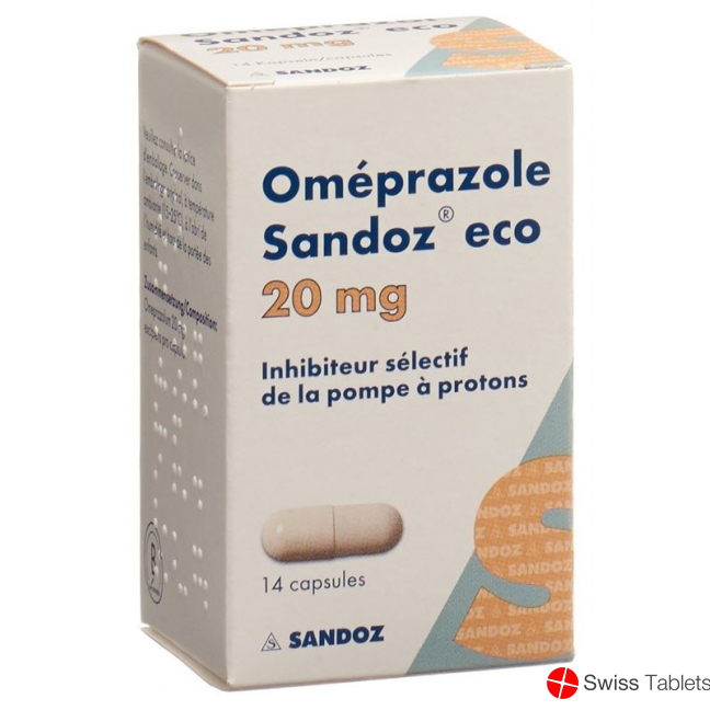 Omeprazol Sandoz Eco Kapseln 20mg Dose 14 Stück buy online