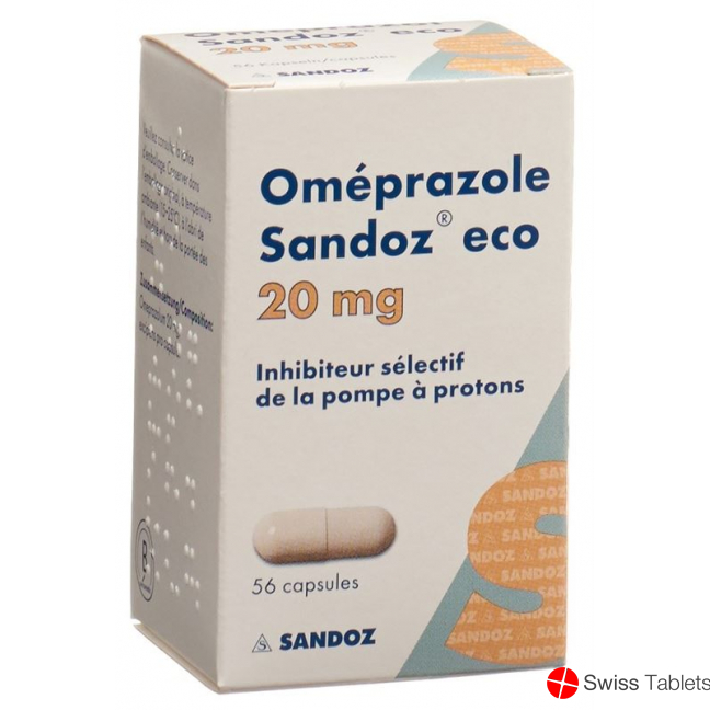 Omeprazol Sandoz Eco Kapseln 20mg Dose 56 Stück buy online