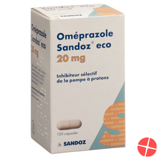 Omeprazol Sandoz Eco 20 mg 100 capsules Omeprazol Sandoz Eco 20 mg 100 capsules