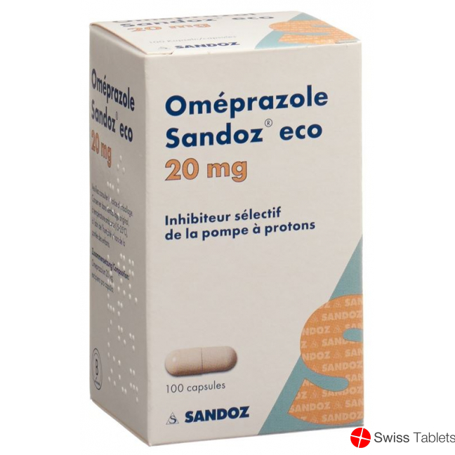 Omeprazol Sandoz Eco Kapseln 20mg Dose 100 Stück buy online