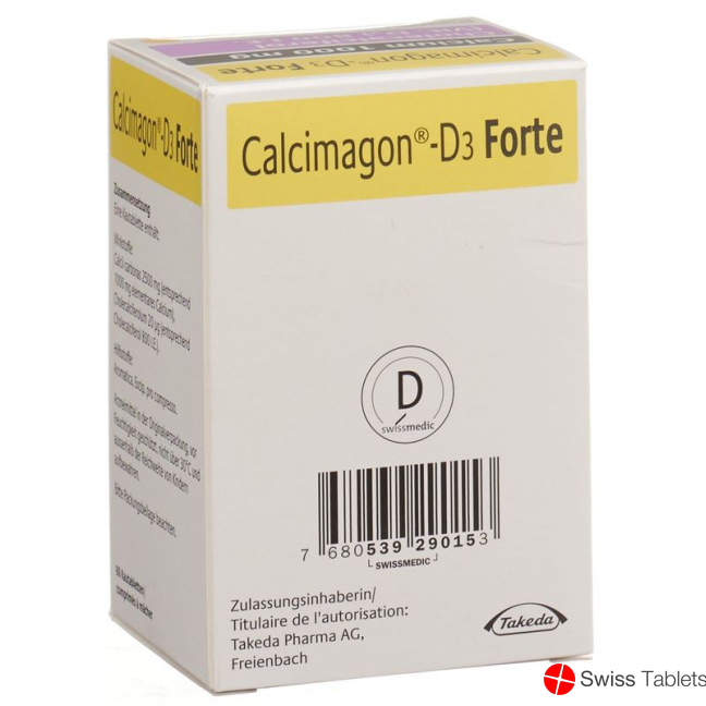 Calcimagon D3 Forte Kautabletten Zitron (neu) 60 Stück buy online