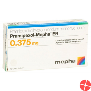 Pramipexol Mepha Er Depotabs 0.375mg 10 Stück