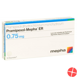 Pramipexol Mepha ER 0.75 mg 10 tablets