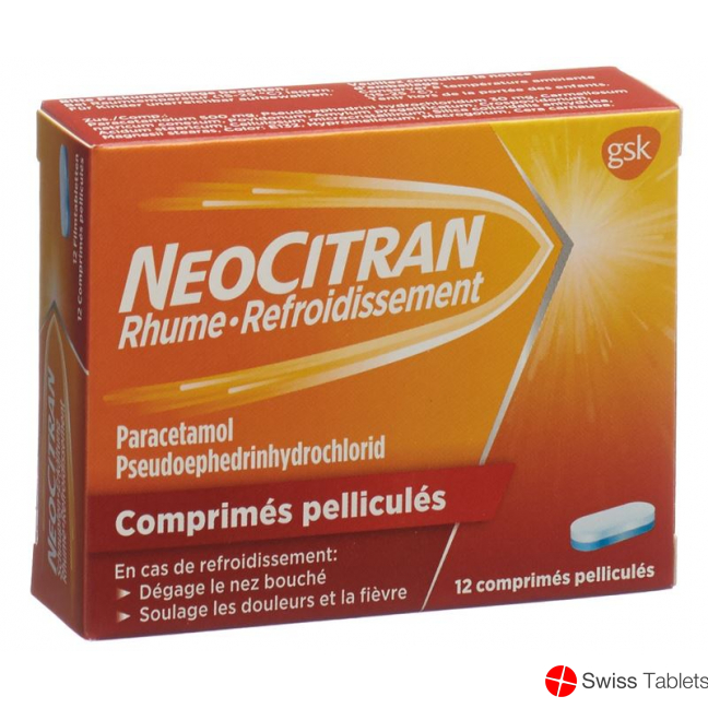 Neocitran Schnupfen/erkaeltung Filmtabletten 12 Stück buy online