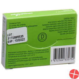 Sn Homeobox 4 Globuli Schachtel 5 Tube 1g