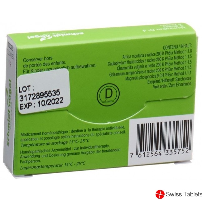 Sn Homeobox 4 Globuli Schachtel 5 Tube 1g buy online