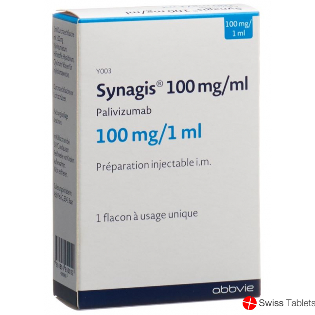 Synagis Injektionslösung 100mg/1ml Durchstechflasche buy online