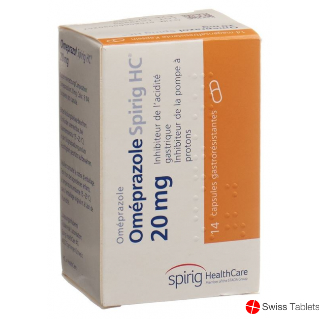 Omeprazol Spirig HC Kapseln 20mg (neu) Dose 14 Stück buy online